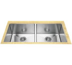 Blanco 516219 Precision Undermount 16" R10 Large Equal Double Bowl Sink