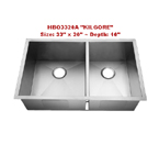 Homeplace Kilgore HBO3320A Double Bowl Stainless Steel Sink