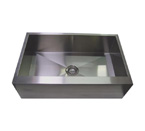 30 Stainless Steel Zero Radius Kitchen Sink Flat Apron Front WC12S003R5
