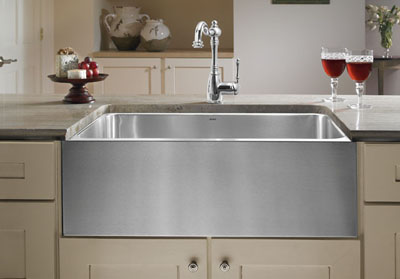 Stainless Steel Apron Sink on Bowl With Apron  Stainless Steel Sinks   Stainlesssteelsinks Org