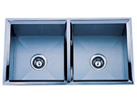 Delta Double Bowl Undermount Stainless Steel Sink 50x50 Signature Series 16 Gauge DL-HA202