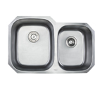Kraus KBU24 32 Inch Undermount 60/40 Double Bowl 16 Gauge Stainless Steel Kitchen Sink
