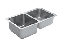 MOEN 29X16 Right SM 2 BWL UM STAINLESS ST SINK 22358