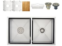 Ticor S308 Undermount 16-Gauge Stainless Steel Kitchen Sink  + Accessories