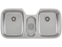 Ticor S615 Undermount Stainless Steel Triple Bowl Kitchen Sink + Accessories