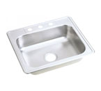 ELKAY 25X22 Dayton 3H Meridian SINK SS DSEJ125223