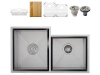 Ticor S608 Undermount 16-Gauge Stainless Steel Kitchen Sink + Accessories