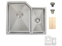 Ticor TR1200 Tight Radius Corners Undermount 16-Gauge Stainless Sink + Accessories