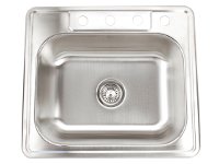Fontaine 4-Hole Stainless Steel Drop-in Kitchen Sink