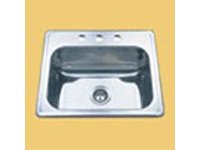 Plumber Friendly PFSS252284 Topmount Single Bowl Stainless Steel Sink