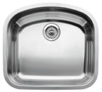 Blanco Wave MicroEdge Undermount 22-7/16" Inset/Flushmount Single Bowl Sink