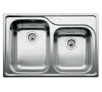 Blanco Supreme Drop-In 33" Double Bowl Sink - 8" & 7" Deep