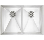 Blanco Precision Undermount 16" R10 Medium Equal Double Bowl Sink