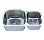 C-Tech-I Linea Imperiale Massilia LI-100-M Double Bowl Stainless Steel Sink