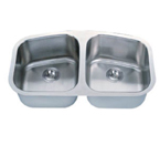 C-Tech-I Linea Imperiale Lusitania LI-200 Double Bowl Stainless Steel Sink