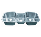 C-Tech-I Linea Imperiale Potenza LI-200-T Triple Bowl Stainless Steel Sink