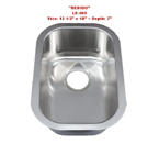 Leonet Bebido LE-465 Single Bowl Stainless Steel Kitchen Sink