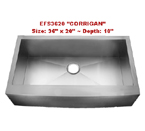 Homeplace Corrigan EFS3620 Single Bowl Stainless Steel Sink
