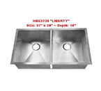 Homeplace Liberty HBE3720 Double Bowl Stainless Steel Sink