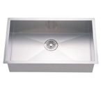 Dawn DSQ3116 Undermount Single Bowl Stainless Steel Sink with Zero Radius Corners