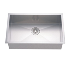Dawn DSQ2816 Undermount Single Bowl Stainless Steel Sink with Zero Radius Corners