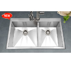 Houzer Bellus Zero radius Topmount Double Bowl BCD-3322