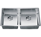 Dawn SRU301616L Undermount Small Radius Double Bowl Stainless Steel Sink