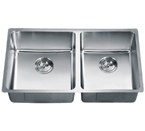 Dawn SRU301616R Undermount Small Radius Double Bowl Stainless Steel Sink