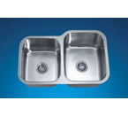 Dawn ASU108L Undermount Double Bowl Stainless Steel Sink