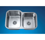 Dawn ASU108R Undermount Double Bowl Stainless Steel Sink