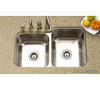 Houzer Medallion Undermount 60/40 Double Bowl MEC-3220SL-1
