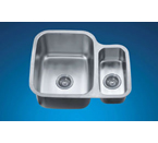 Dawn ASU111R Undermount Double Bowl Stainless Steel Sink