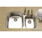 Houzer Medallion Desinger Undermount 70/30 Double Bowl MC-3210SR-1