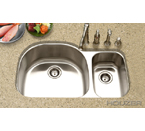 Houzer Medallion Desinger Undermount Large Double Bowl MCS-3521SR-1