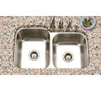 Houzer Eston Undermount 60/40 Double Bowl 18G STE-2300SR-1