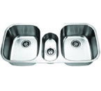 Fontaine Stainless Steel Triple Bowl Undermount Kitchen Sink