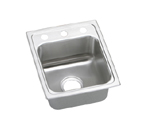Elkay Lustertone LRAD1316 U-Channel Topmount Single Bowl Stainless Steel Sink