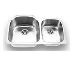 Suneli SM3320L Undermount Double Bowl Stainless Steel Sink