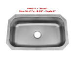Patriot PAUS17 Texan Undermount Single Bowl Stainless Steel Sink