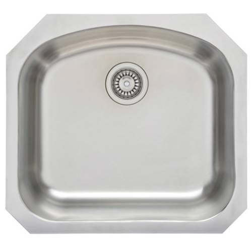 Wells Sinkware 17 Gauge Deck/ 18 Gauge Single Bowl Undermount Stainless Steel Kitchen Sink Package CHU2421-8-1