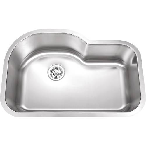 Wells Sinkware 18 Gauge Undermount Single Bowl Stainless Steel Kitchen Sink SSU3221-9