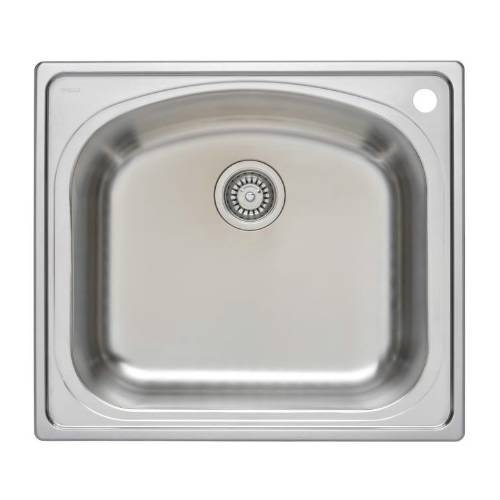 Wells Sinkware 18 Gauge Single Bowl Topmount Stainless Steel Kitchen Sink Package CHT2522-8R-1