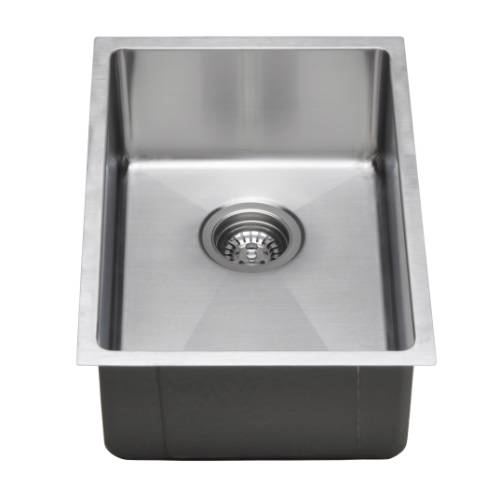 Wells Sinkware Commercial Grade 16 Gauge Handcrafted Single Bowl Undermount Stainless Steel Kitchen Sink Package CSU1420-7-1