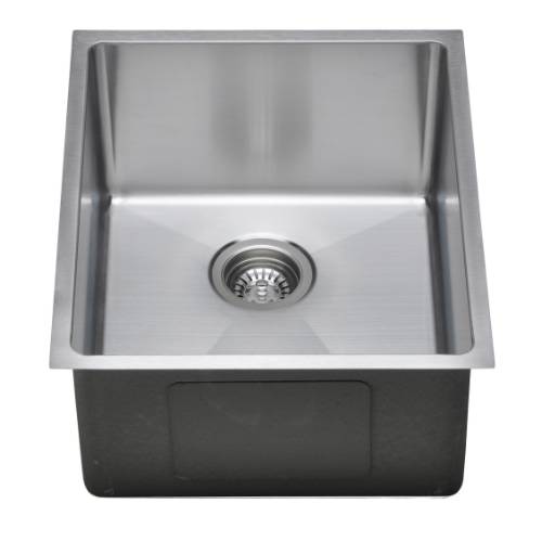 Wells Sinkware Commercial Grade 16 Gauge Handcrafted Single Bowl Undermount Stainless Steel Kitchen Sink Package CSU1720-9