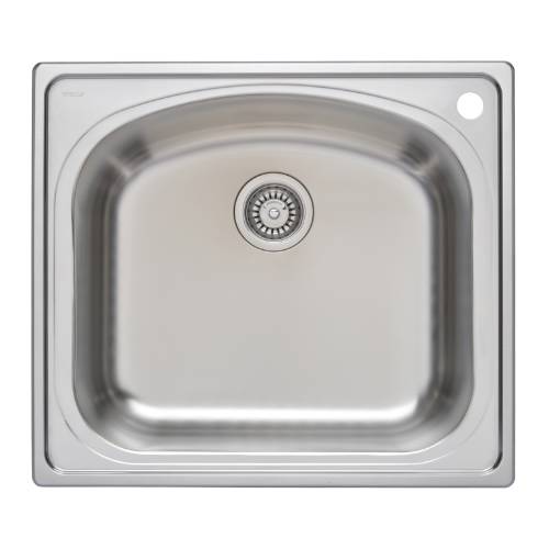 Wells Sinkware 18 Gauge Single Bowl Topmount Stainless Steel Kitchen Sink CHT2522-10R