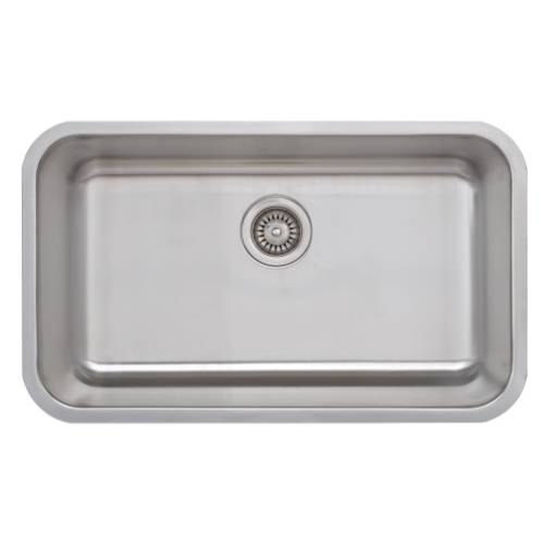 Wells Sinkware 18 Gauge Single Bowl Undermount Stainless Steel Kitchen Sink CMU3018-9
