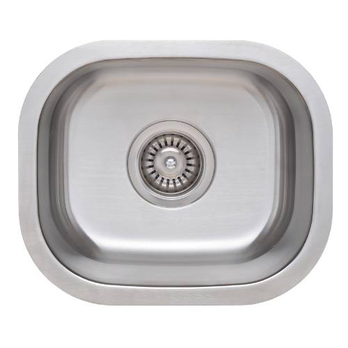 Wells Sinkware 18 Gauge Single Bowl Undermount Stainless Steel Kitchen Sink CMU1513-7
