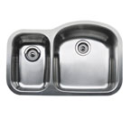 Blanco Wave Plus MicroEdge Inset/Flushmount 1-1/2" Reverse Double Bowl Sink