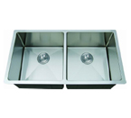 C-Tech-I Linea Amano Varsi LI-2000-R Double Bowl Stainless Steel Sink