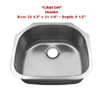 Futura Canton FA4405 Single Bowl Stainless Steel Kitchen Sink